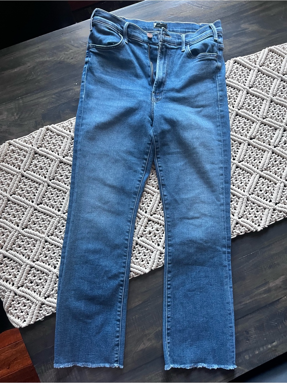 MOTHER The Hustler Ankle Fray in Satisfaction Guaranteed 29 Like New
